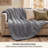 Hand-Knit Chenille Chunky Throw Blanket-105670877