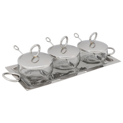 Sphere Stainless Tray Serving Set