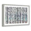 «Addieville Birch Trees Grey», reproduction encadrée