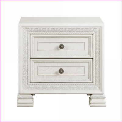 Table de chevet 2 tiroirs Classic Luxury