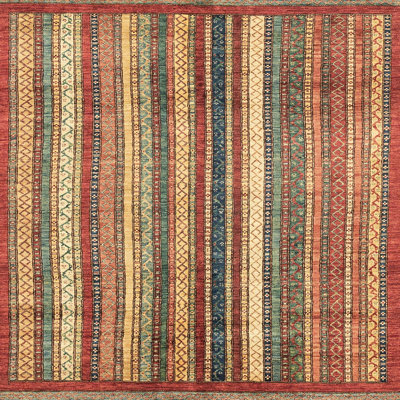 Tapis décoratif multicolore à motif abstrait