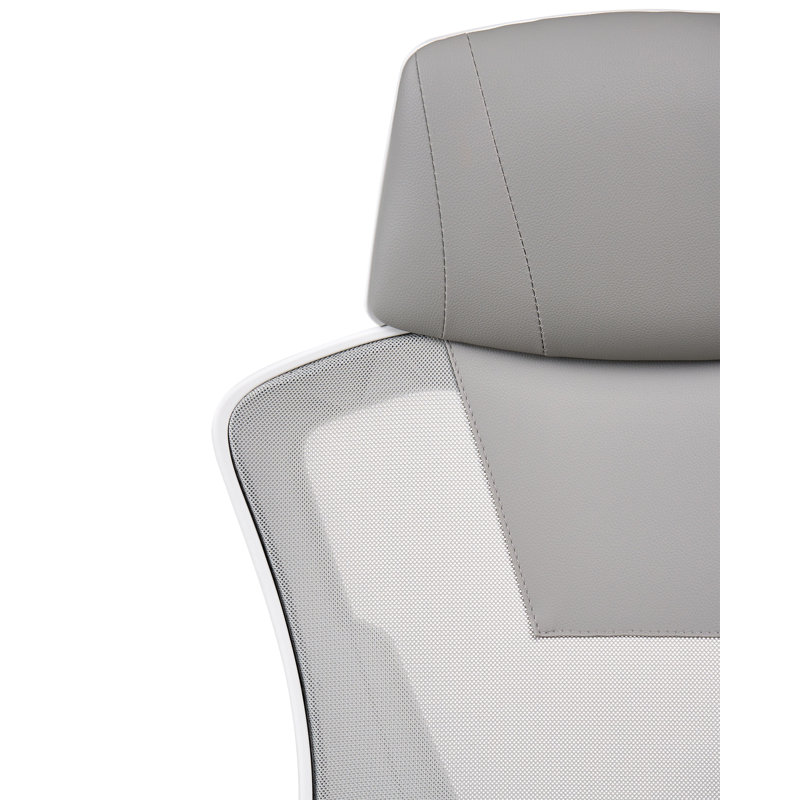 Metro Lane Dekhari Gaming Chair with Headrest, Grey, Grey