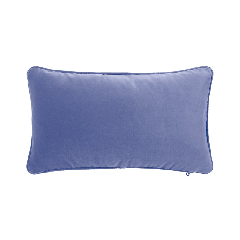 DIVAN Velvet Pillow Cover & Insert, Light Blue, Rectangle 13"H x 22"W