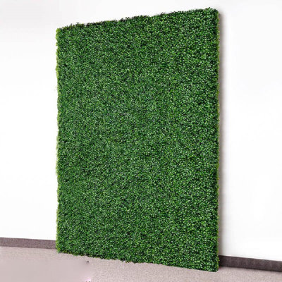 Panneau de clôture d'intimité en fausse haie artificielle simple côté Gardenia, treillis décoratif en vinyle