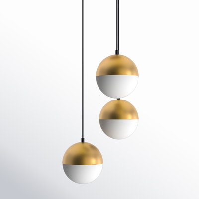 Hastings 3 Light Glass Dimmable Pendant