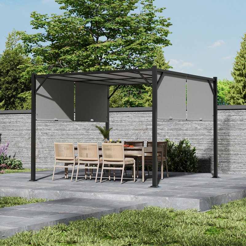 2.95m x 2.2m Steel Pergola