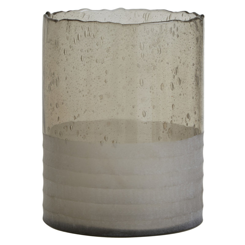 Glass Tabletop Tealight Holder, 20cm H x  15cm W x 15cm D