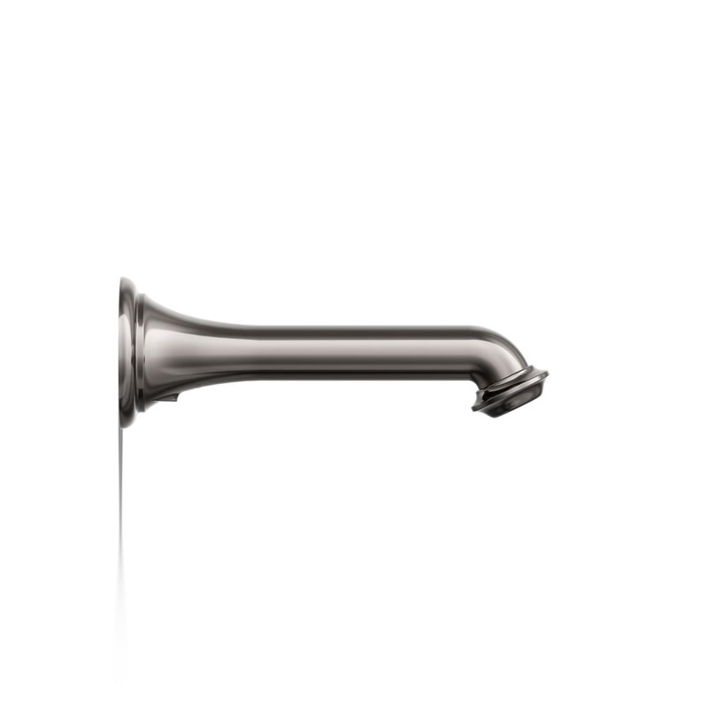 Artifacts Wall-Mount Bath Spout with Turned Design, Titanium