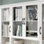 Bibliothèque à 3 tiroirs avec portes en verre H 78,7 po x l 63 po