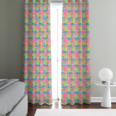Semi Sheer Curtain Pair