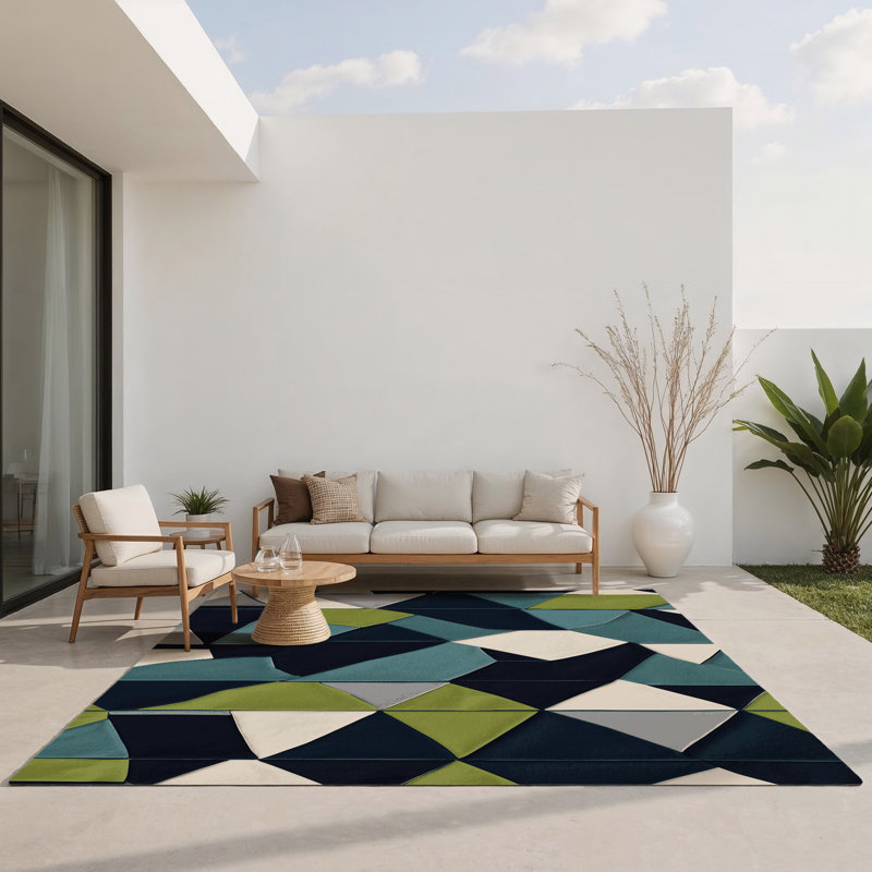 Tapis intérieur et extérieur Orbit Crossroads, Rectangle 1 pi 6 po x 2 pi 6 po
