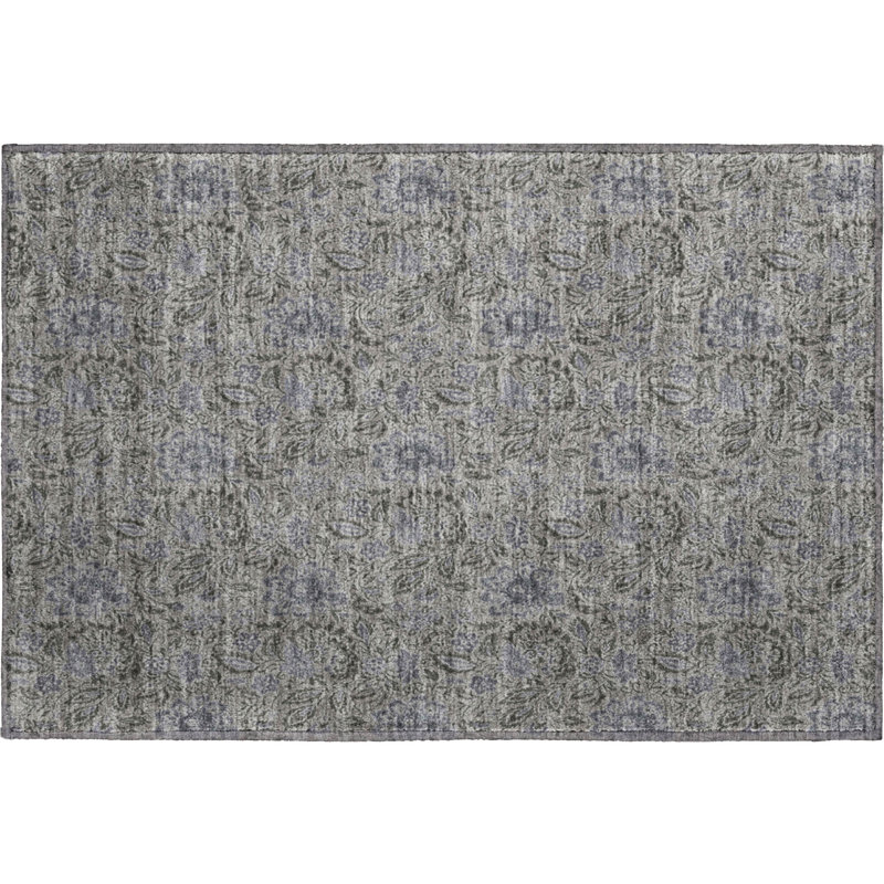 Premium Machine Washable Suellen Khaki Rug, Rectangle 1'8" x 2'6"