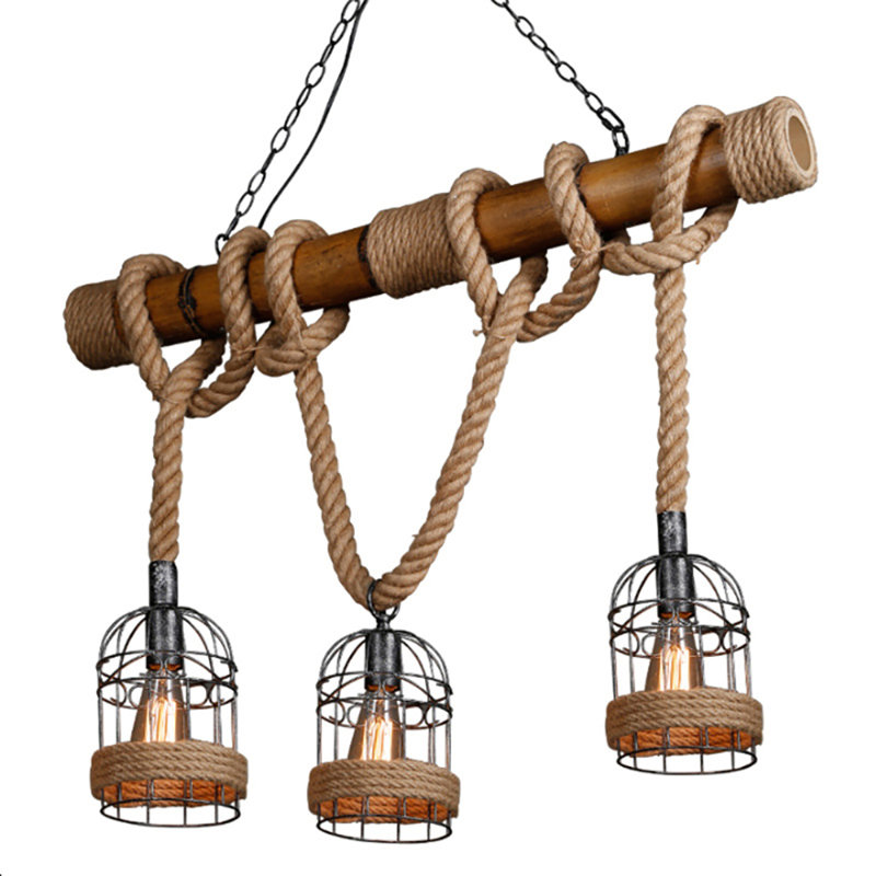 Luminaire suspendu cylindrique à 3 lumières Belkaya