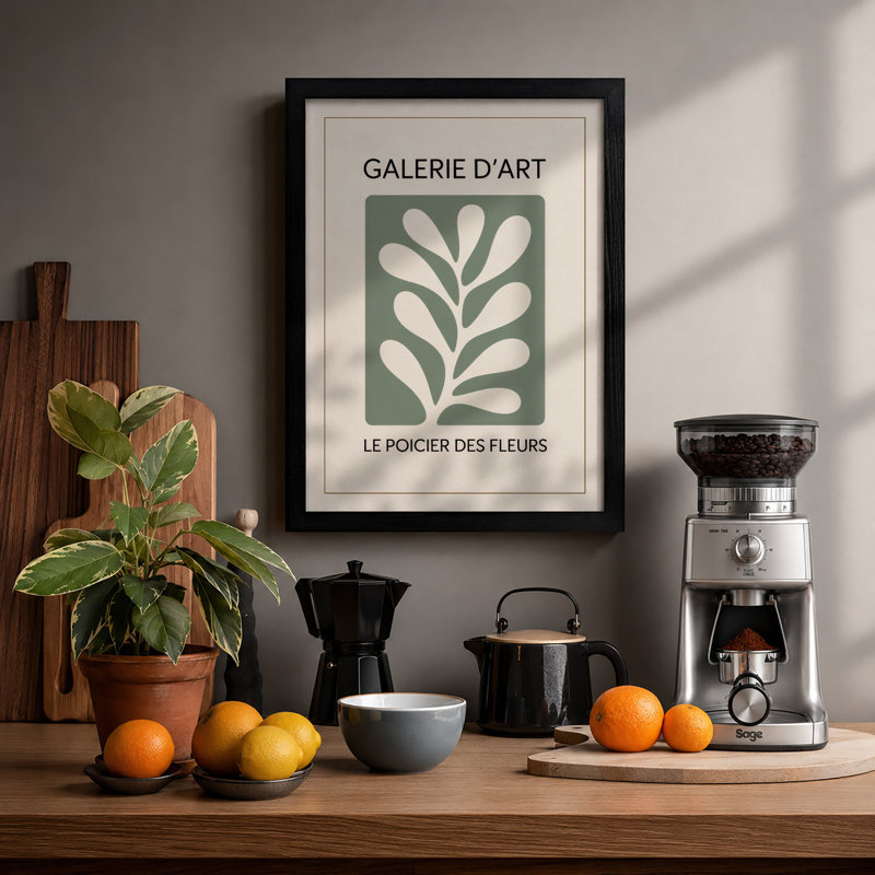 Galerie Botanica Botanical - Framed Print, A2 - 59.4 x 42.0 cm, Black