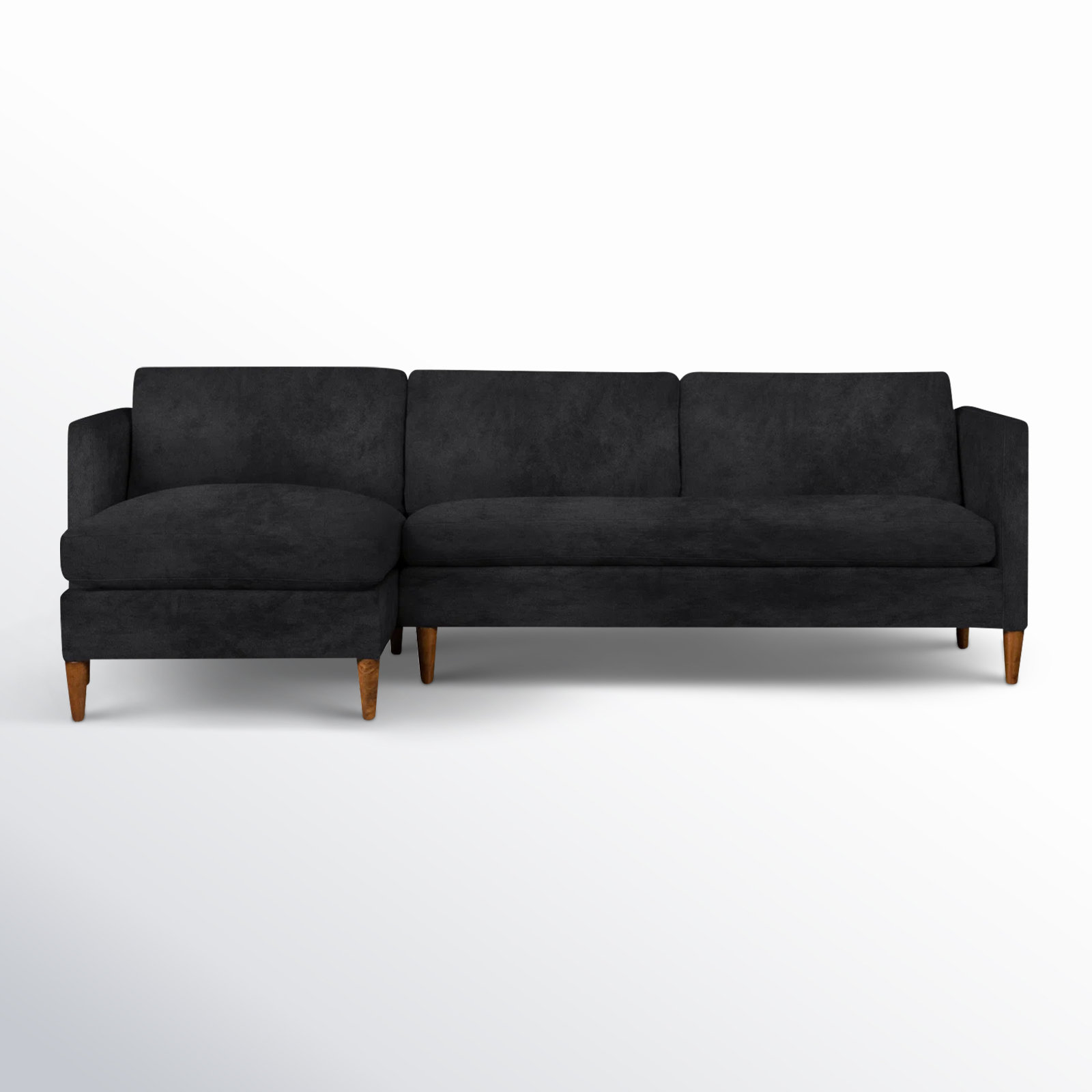 Clifford Chaise Sectional, Left Hand Facing, Valet Bran Tweed