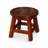 Carved Wooden Step Stool, Queen Bee