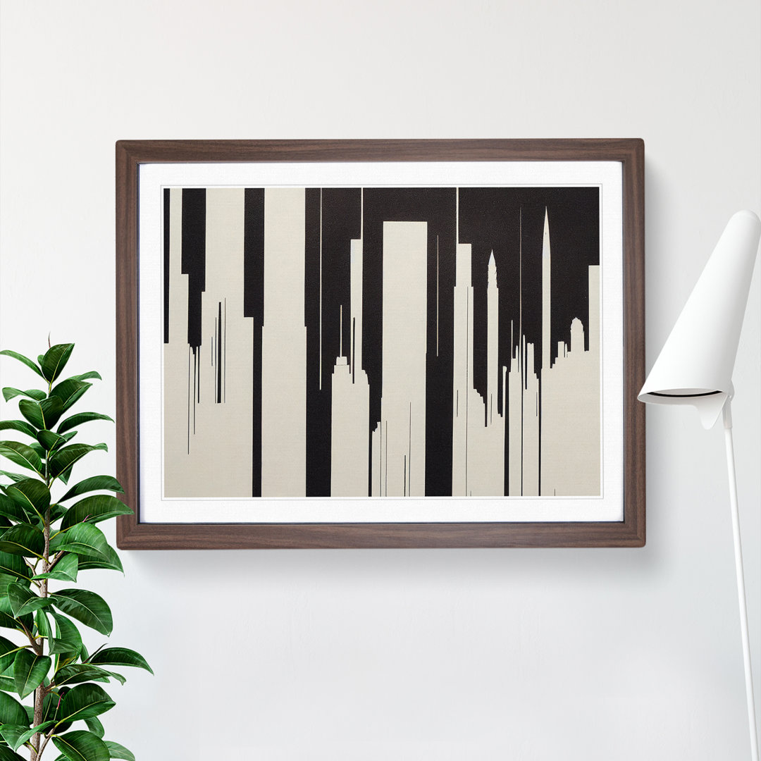 Incredible Skyscraper Skyline Abstract - Single Picture Frame Print