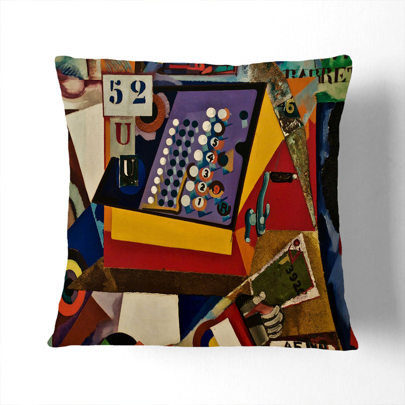 Composition Vol.3 Square Throw Cushion, 40cm H x 40cm W x 15cm D