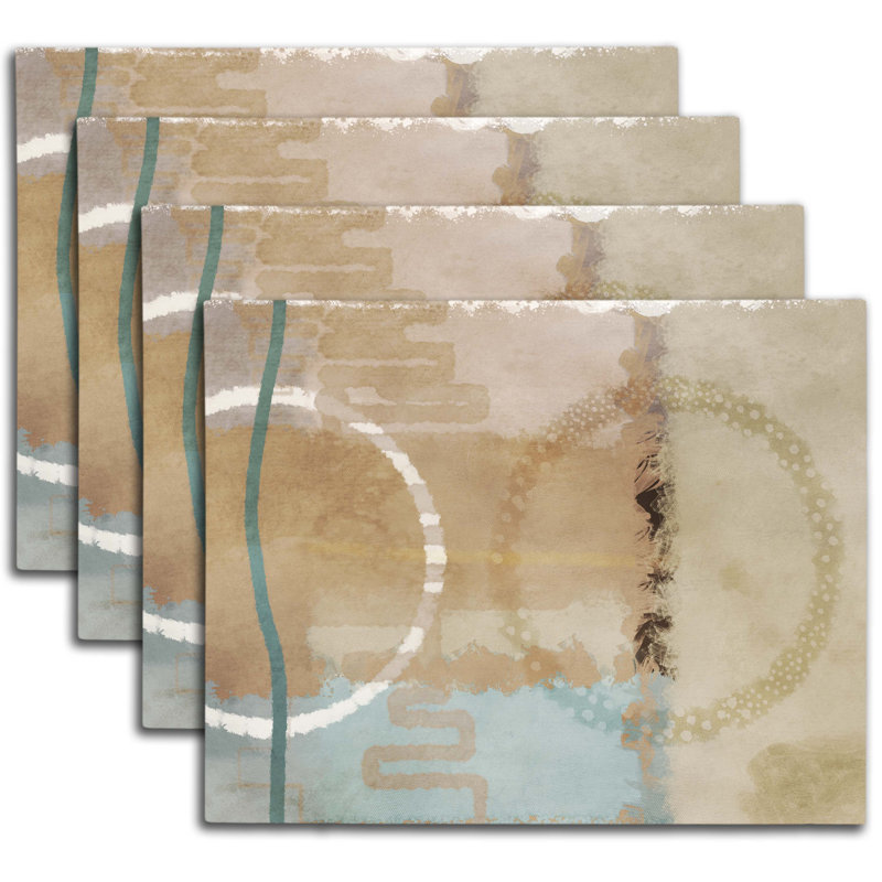 Polyester Abstract Rectangle Placemat
