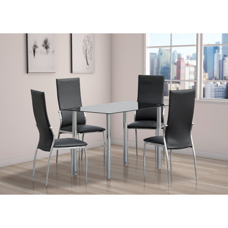 Bellville Dining Set, 77cm H x 120cm x 76cm W