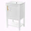 Meuble-lavabo simple 20 po avec plateau Shokraji-185137529
