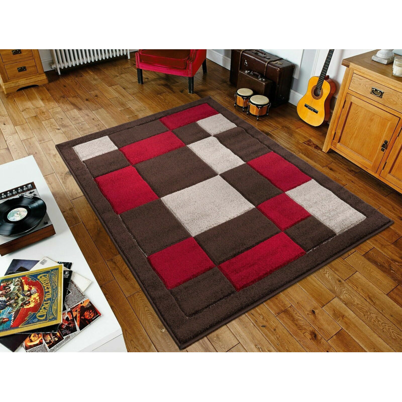 Geometric Area Rug, Rectangle 60 x 110cm