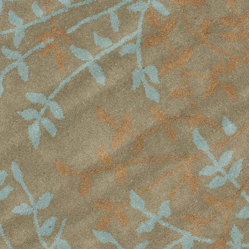 Avayah Soho Hand Tufted Wool And Viscose Floral Rug, Rectangle 2' x 3'