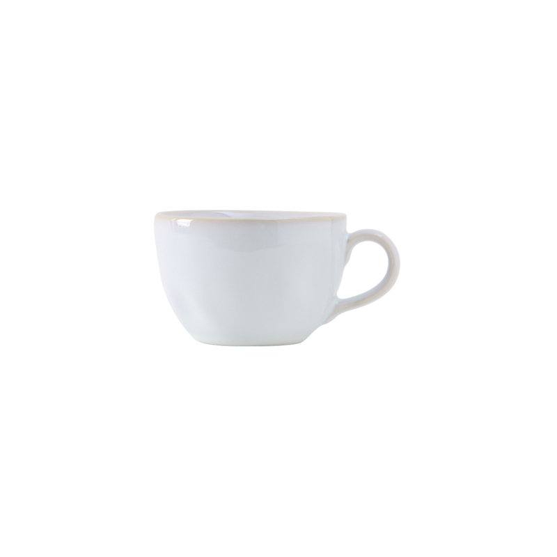 Tasse à café ronde Artisan, Blanc agave