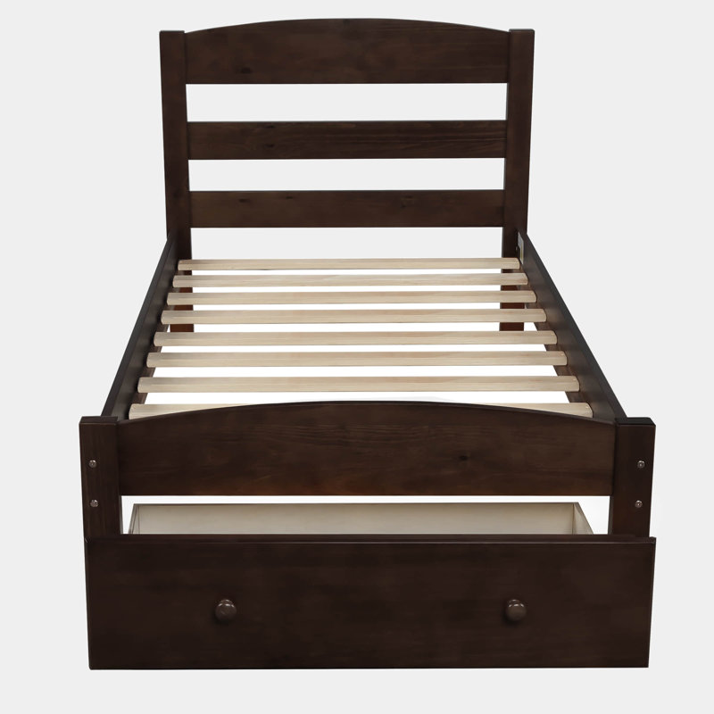 Lit plateforme Menlow par Harriet Bee, Espresso