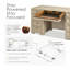 Bureau de direction l 66 po avec tiroirs de rangement et plateau à clavier Schell