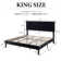 Dunphy Upholstered Platform Bed with Adjustable Headboard