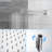Dual Shower Head - 12 Inch Wall Mounted Square Shower System With Rough-In Valve-118534782