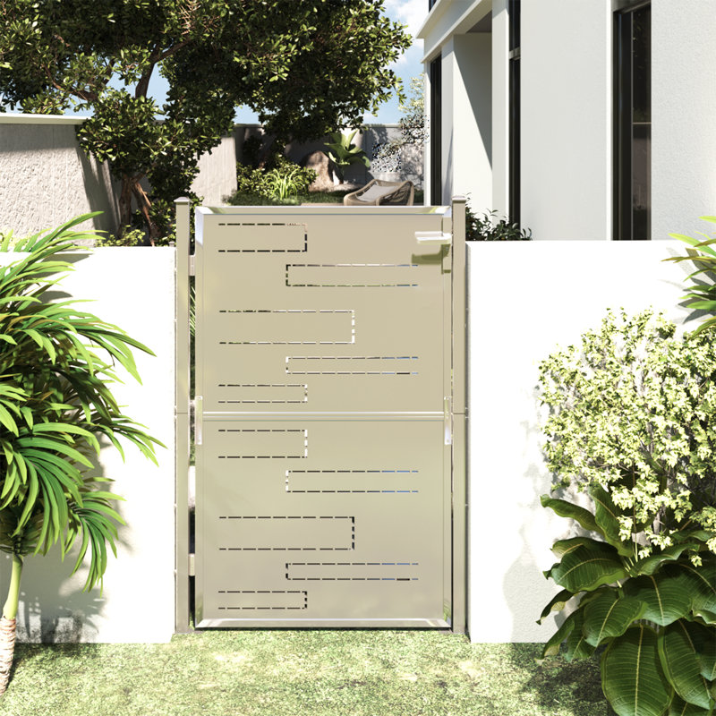 Alicia-Jane Silver Metal Gate, 150cm H x 100cm W