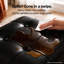 Repose-pieds en similicuir capitonné-131272221