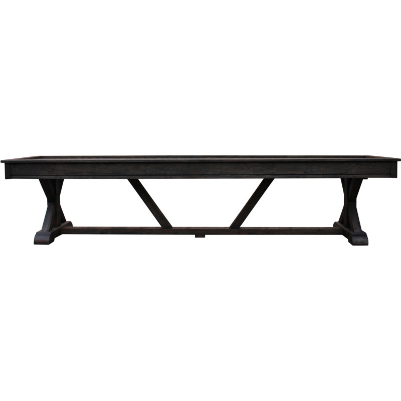 Brazos River Pro-Style Shuffleboard Table, 16', Weathered Black, Buffet Top Not Included