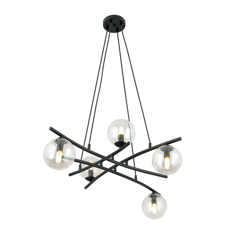 Adaleia 5 - Light Geometric Pendant, Transparent