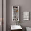 Pharmacie, 1 porte, 5 tablettes, 1 miroir