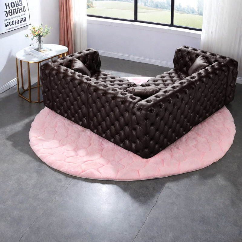 Canapé modulaire en cuir synthétique modulaire 75,1 pour la maison