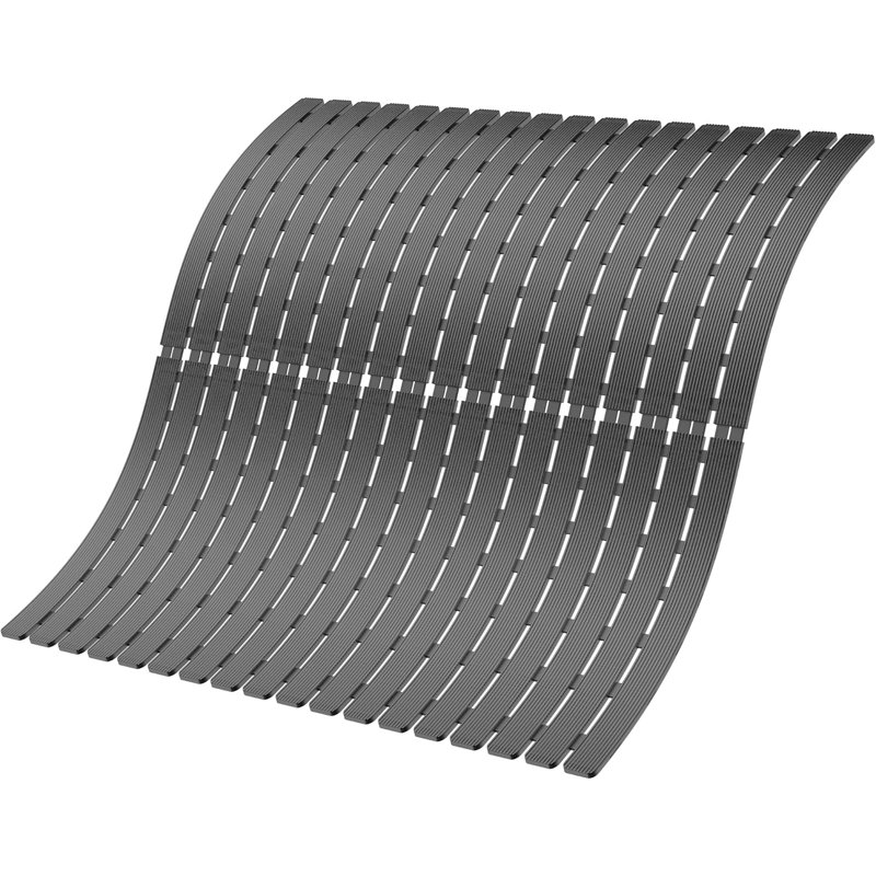 Tapis de baignoire antidérapant 24 po x 24 po gris foncé