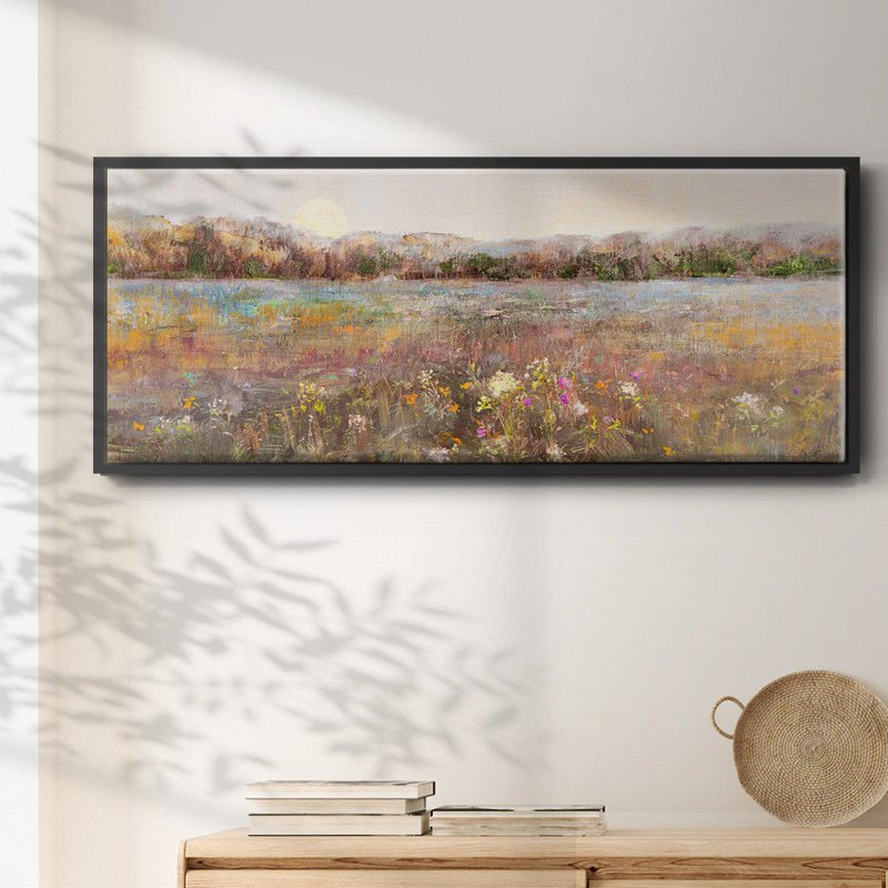 Meadow Moonrise- Framed Canvas, Noir, H 8 po x l 20 po x P 1,5 po