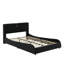 Luxurious Faux Leather Upholstered Platform Bed With Thickened Headboard, Bluetooth Speakers And RGB LED Light-1262582057-1262582059