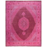 Overdyed One-of-a-Kind 8' 1" X 10' 5" Hand Knotted Area Rug