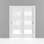 Portes blanches en verre givré Sete-58144634