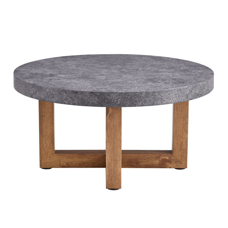 Modern Texture MDF Round Coffee Table