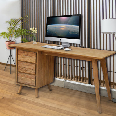 Avaline Solid Wood Solid Wood Writing Desk