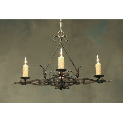 Lustre classique / traditionnel à 4 lumières Elianna