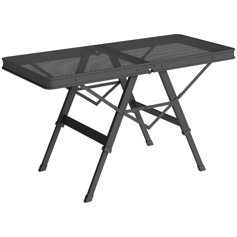 Rectangular Metal Outdoor Camping Table , 90.00cm W 40.50cm D