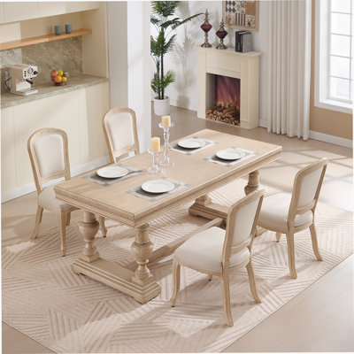 Ensemble de 2 chaises de salle à manger French Country