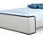 Kingdom Modern Vegan Leather Upholstered Low Profile Ash Wood Platform Bed in Cream-462544574-462544575