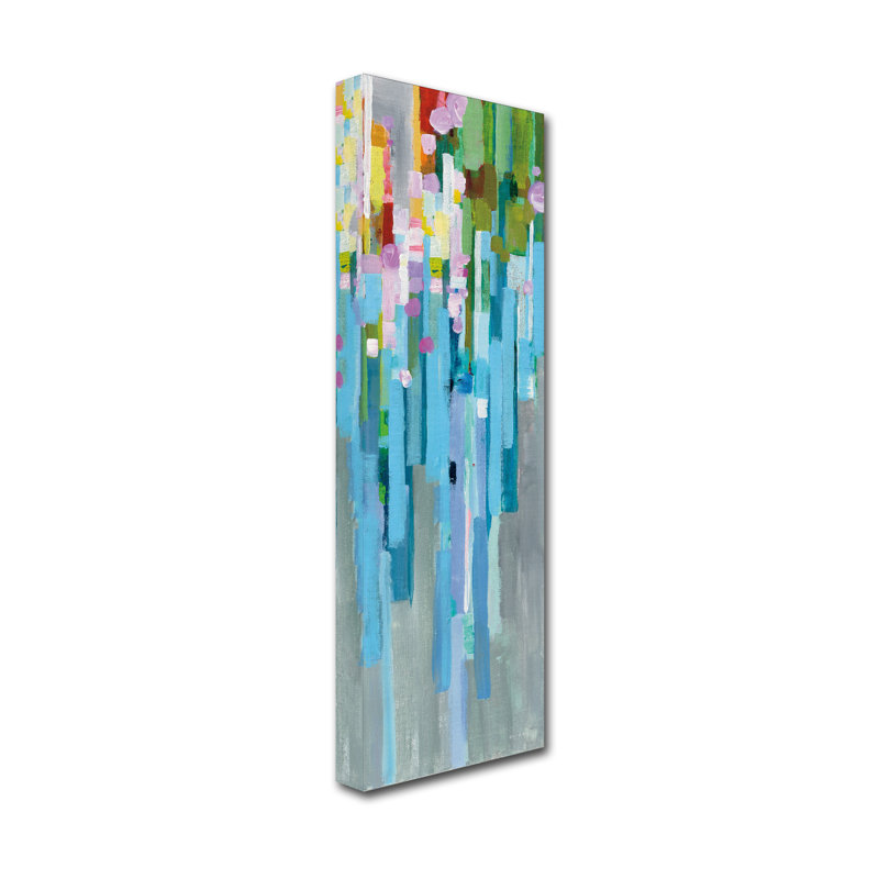 «Rainbow of Stripes II», reproduction sur toile tendue, H 32 po x l 10 po x P 2 po